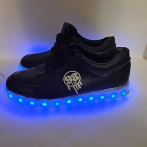 Siumlation 98KB LED Light Up Skateboard Shoes Unisex Euro Size 45